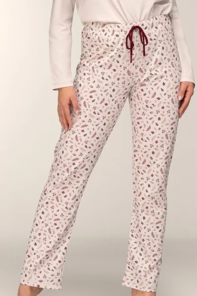 Dámské pyžamo Winter Wonderland - Krémová