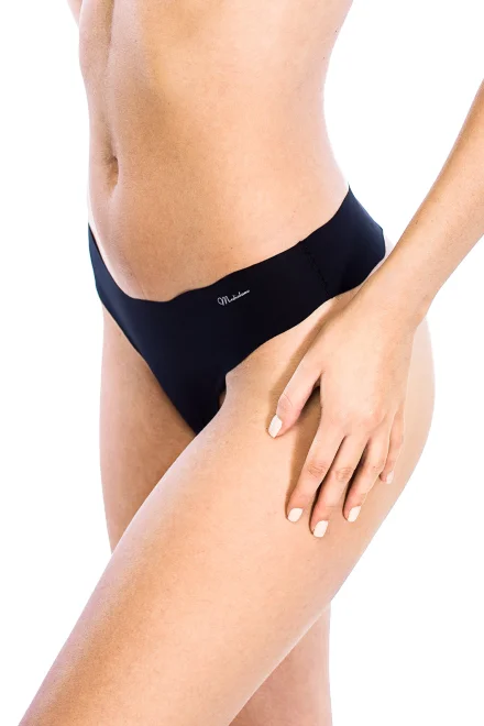 Dámská laserová tanga ABI 13005 - bezešvé - Černá
