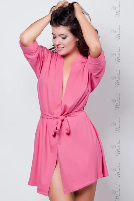 Dámský tenký župan Trini 12001 - Růžová