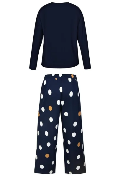 Dámské 3/4 pyžamo Oceane - viskóza - Tmavě modrá