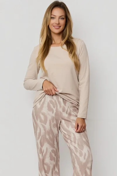 Dámské pyžamo Noelia - Cappucino