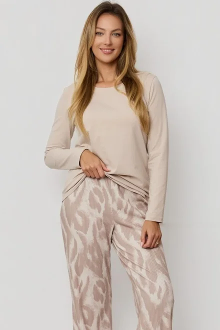 Dámské pyžamo Noelia - Cappucino