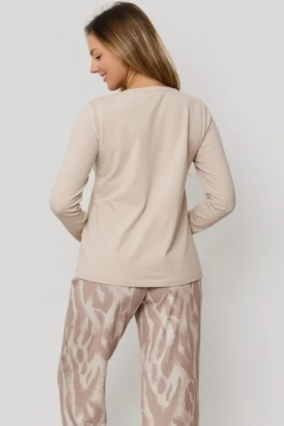 Dámské pyžamo Noelia - Cappucino