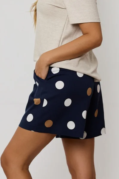 Dámské pyžamo Oceane - viskóza - Béžovo-modrá