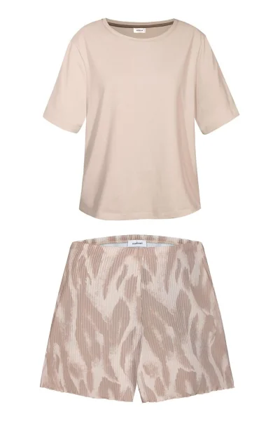 Dámské krátké pyžamo Noelia - Cappucino
