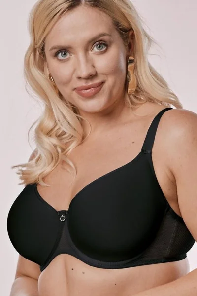 Vyztužená podprsenka Celine spacer - hladká - Černá