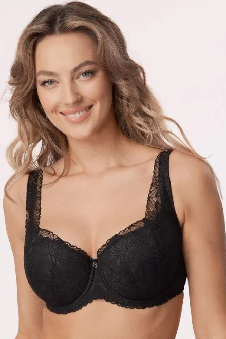 Vystužená podprsenka Laura - Čierna