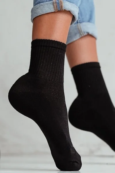 BLA Dámské ponožky 0071-001 - froté - Černá