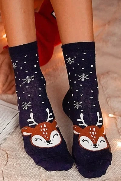 DARBLU Dámské ponožky 1283-009 - sob - Tmavě modrá