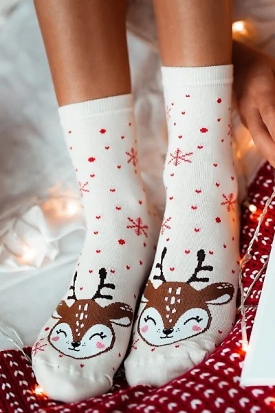 ECR Dámské ponožky 1283-009 - sob - Ecru