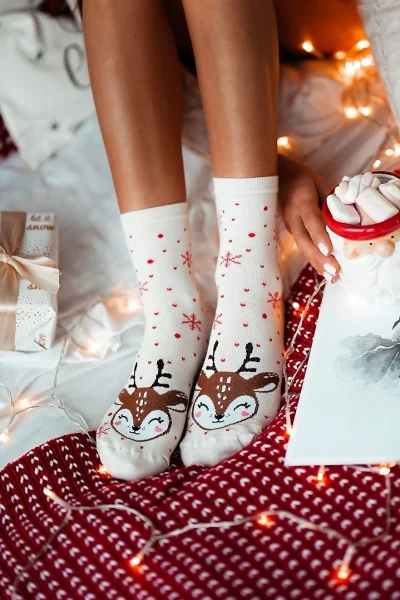 ECR Dámské ponožky 1283-009 - sob - Ecru