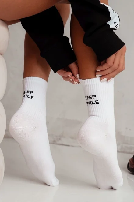 Dámské ponožky 0200-095 - Bílá
