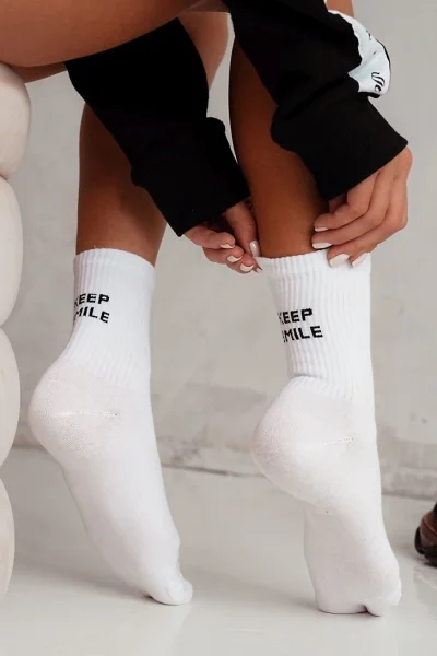 WHI Dámské ponožky 0200-095 - Bílá