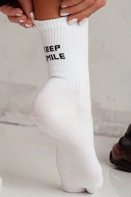 Dámské ponožky 0200-095 - Bílá