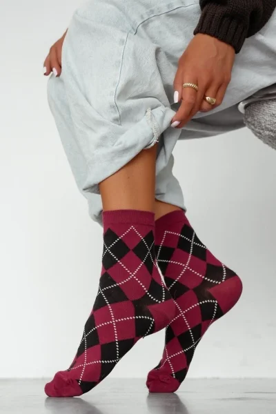 Dámské ponožky 0200-195 - Bordó