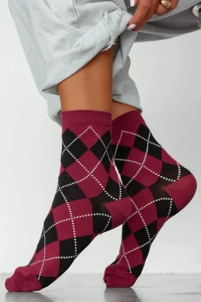 Dámské ponožky 0200-195 - Bordó