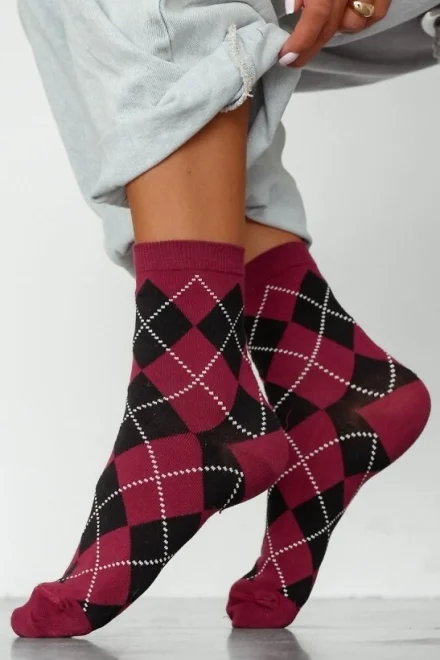 Dámské ponožky 0200-195 - Bordó