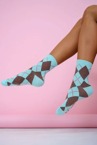 Dámské ponožky 0200-195 - Světle modrá