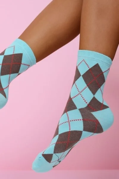 Dámské ponožky 0200-195 - Světle modrá