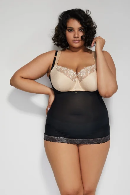 Modelující top Glam Top - Černá