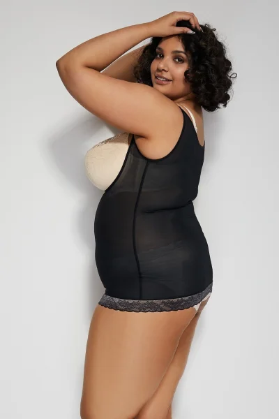 Modelující top Glam Top - Černá