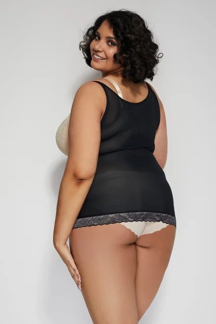 Modelující top Glam Top - Černá