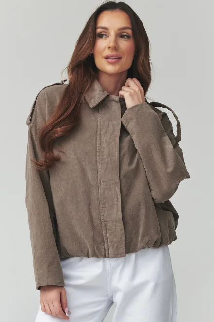 Dámská bomber bunda C48 - mocca - Mocca