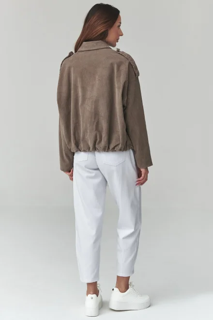 Dámská bomber bunda C48 - mocca - Mocca