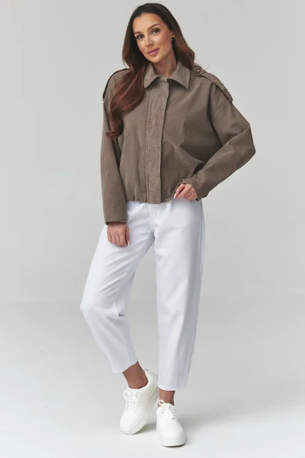 Dámská bomber bunda C48 - mocca - Mocca