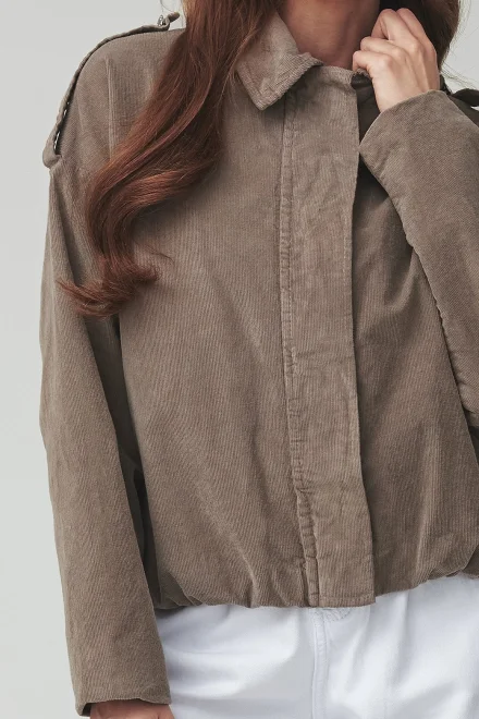 Dámská bomber bunda C48 - mocca - Mocca