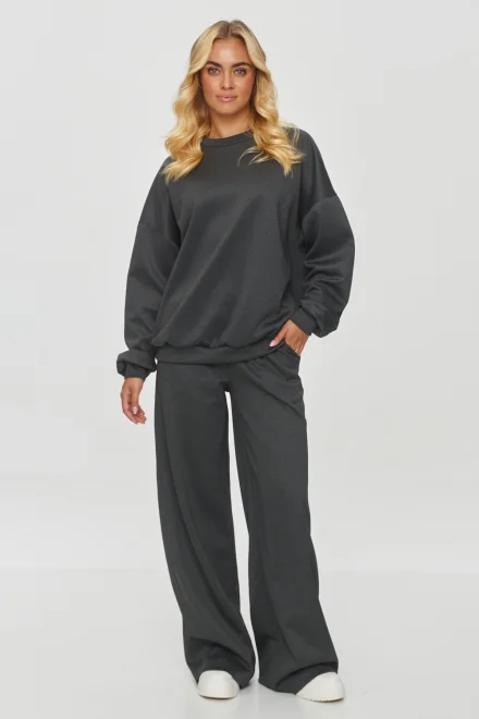 Dámská oversize souprava M856 - tm. šedá - Tmavě šedá