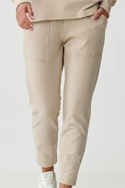 LIGBEI Tepláková souprava M888 světle béžová - Světle béžová