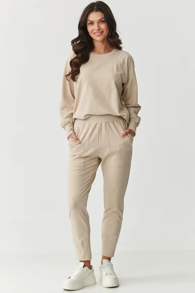 LIGBEI Tepláková souprava M888 světle béžová - Světle béžová