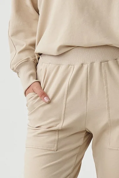 LIGBEI Tepláková souprava M888 světle béžová - Světle béžová