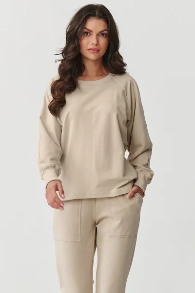 LIGBEI Tepláková souprava M888 světle béžová - Světle béžová