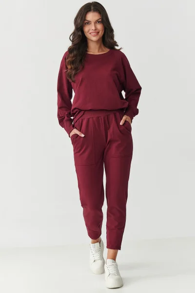 BOR Tepláková souprava M888 bordó - Bordó