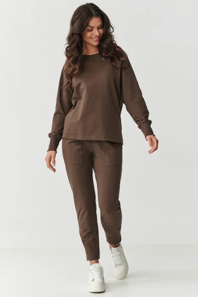 DARBRO Tepláková souprava M888 tmavě hnědá - Tmavě hnědá