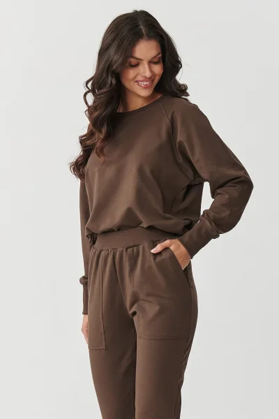 DARBRO Tepláková souprava M888 tmavě hnědá - Tmavě hnědá