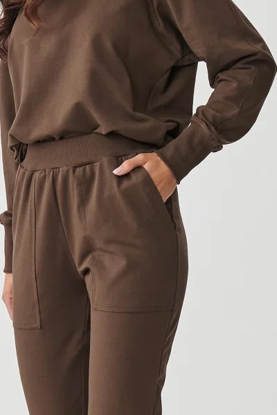 DARBRO Tepláková souprava M888 tmavě hnědá - Tmavě hnědá