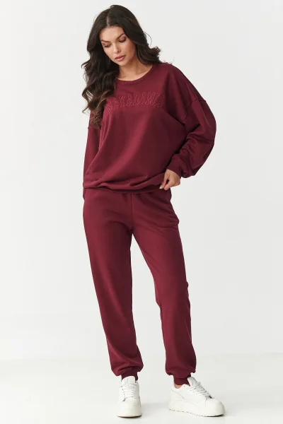 BOR Tepláková souprava M889 bordó - Bordó