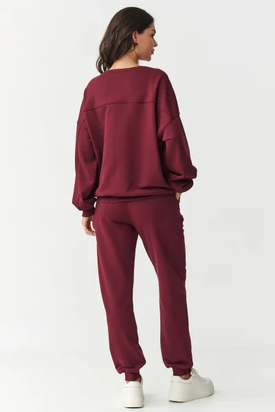 BOR Tepláková souprava M889 bordó - Bordó