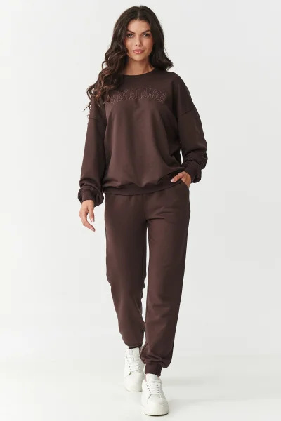 Tepláková souprava M889 tmavě hnědá - Tmavě hnědá