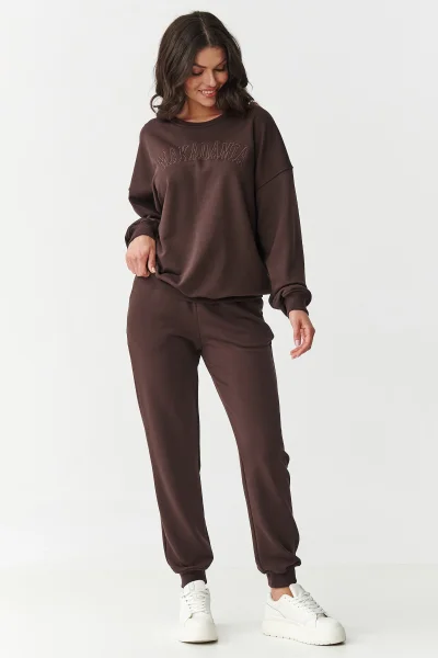 Tepláková souprava M889 tmavě hnědá - Tmavě hnědá