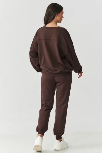 Tepláková souprava M889 tmavě hnědá - Tmavě hnědá