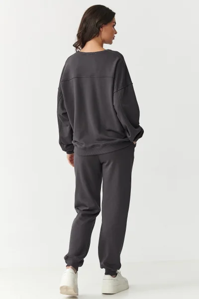 DARGRA Tepláková souprava M889 tmavě šedá - Tmavě šedá