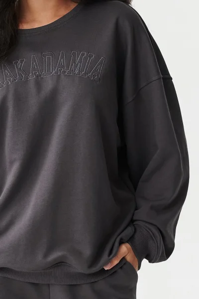 DARGRA Tepláková souprava M889 tmavě šedá - Tmavě šedá