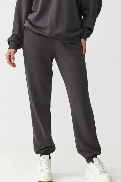 DARGRA Tepláková souprava M889 tmavě šedá - Tmavě šedá