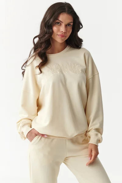 CRE Tepláková souprava M889 krémová - Krémová