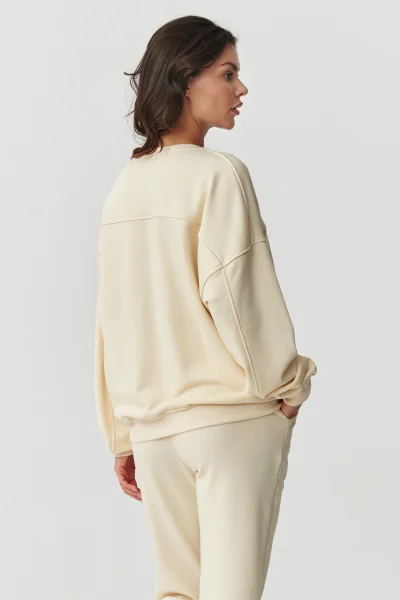 CRE Tepláková souprava M889 krémová - Krémová