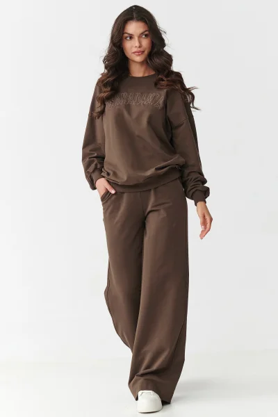 DARBRO Tepláková souprava M890 tmavě hnědá - Tmavě hnědá